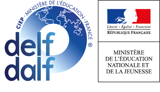 Logos DELF, DALF et ministère de l'Éducation nationale