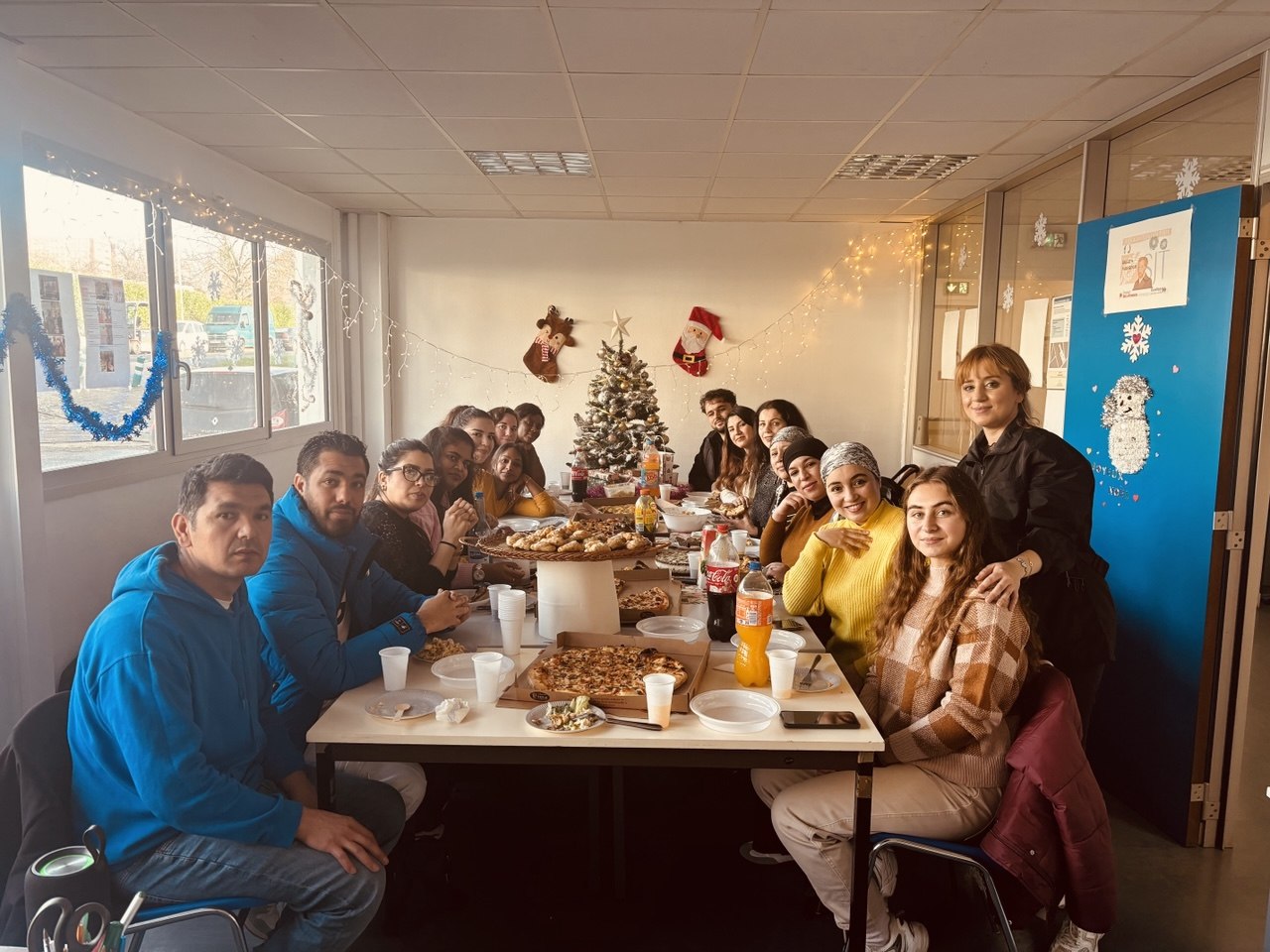 Repas convivial de fin d'année avec les apprenants du groupe de français